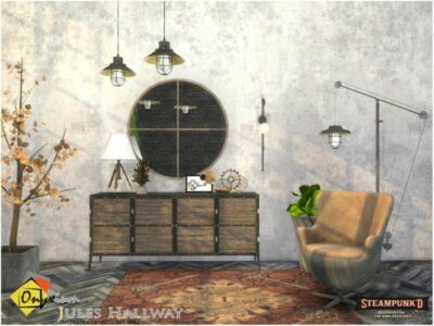 Steampunked – Jules Hallway By Onyxium Sims 4 CC