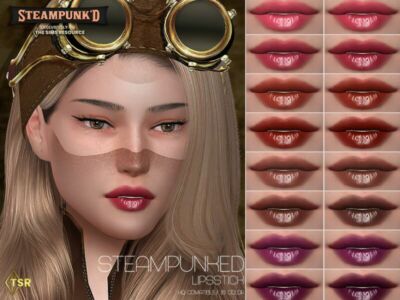 Steampunked Lipstick (HQ) By Lisaminicatsims Sims 4 CC