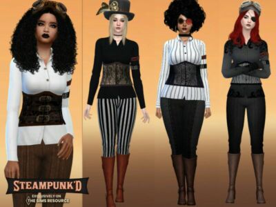 Steampunked Sarina Outfit By Mclaynesims Sims 4 CC