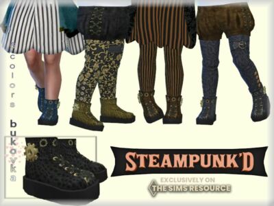 Steampunked Shoes Toddler By Bukovka Sims 4 CC