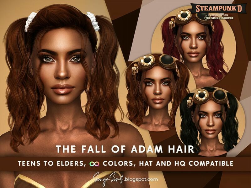 Steampunked Sonyasims The Fall Of Adam Hair By Sonyasimscc Sims 4 CC