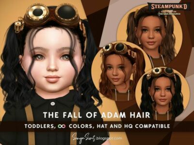 Steampunked Sonyasims The Fall Of Adam Hair Toddlers By Sonyasimscc Sims 4 CC