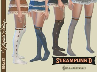 Steampunked – Virginia Stocking By Birba32 Sims 4 CC