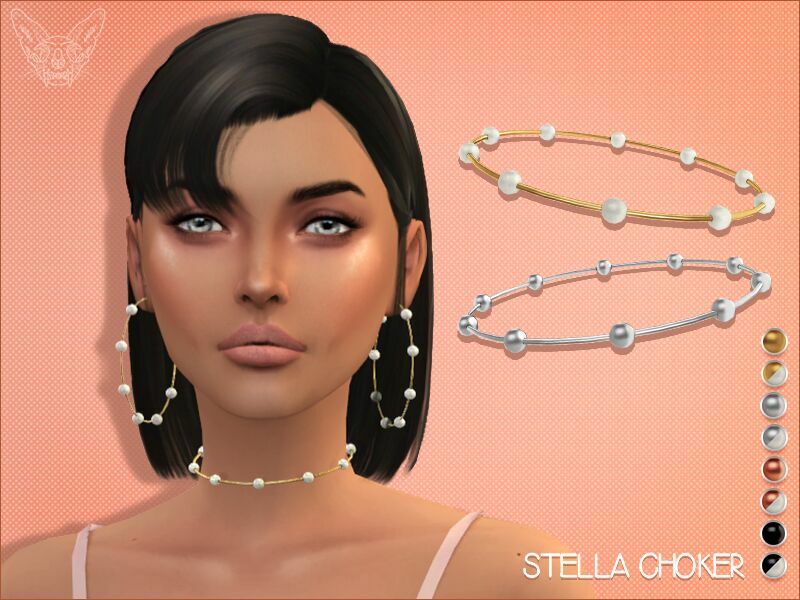 Stella Pearl Choker By Giulietta Sims 4 CC