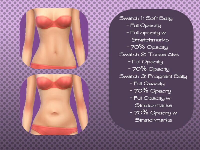 sims 4 cc stomach overlays by grapegravy 2