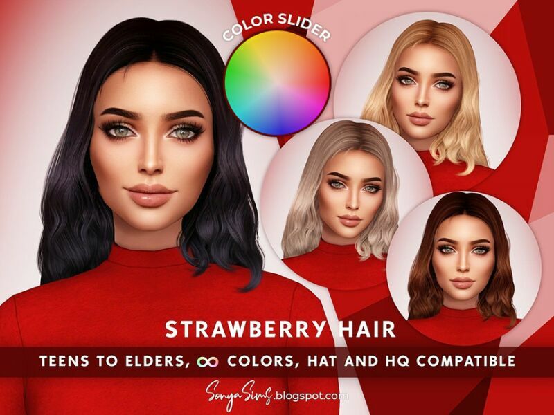 Strawberry Color Slider Retexture By Sonyasimscc Sims 4 CC