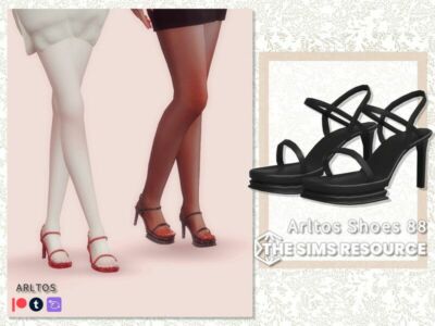 String High Heels / 88 By Arltos Sims 4 CC