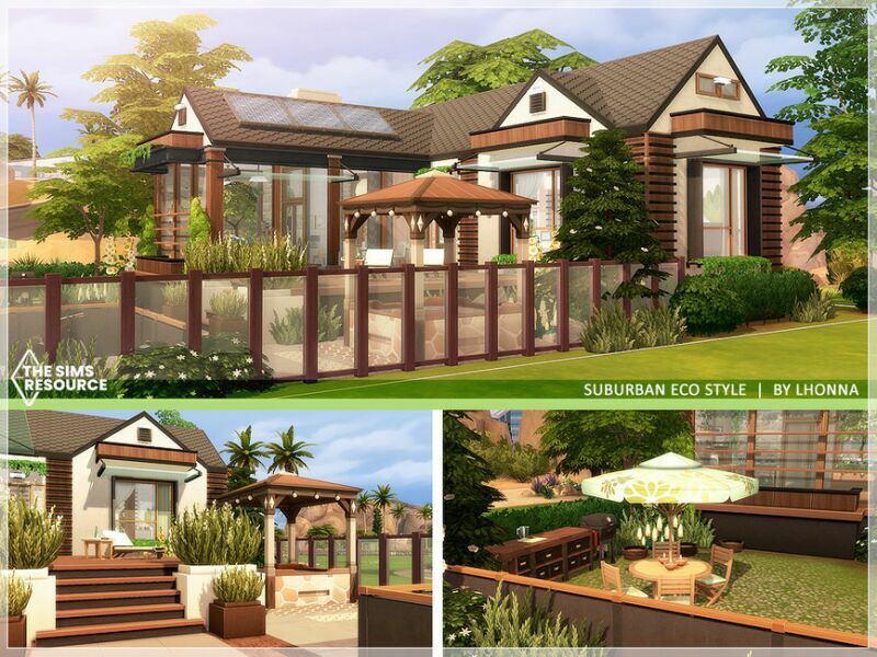 sims 4 cc suburban eco style no cc by lhonna 3