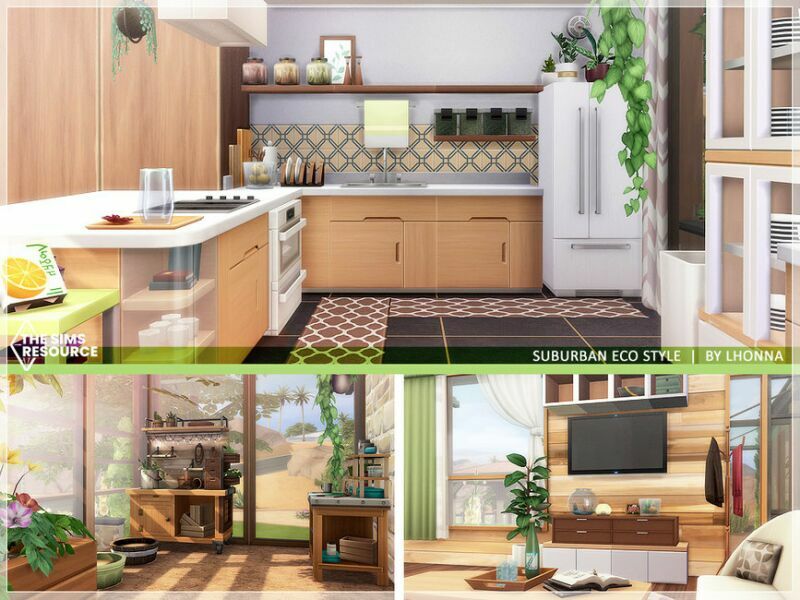 sims 4 cc suburban eco style no cc by lhonna 5