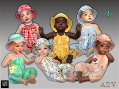 Summer Outfits For Infant Girls Sims 4 CC