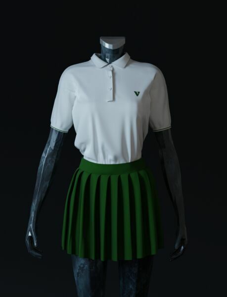 Sunday Tennis Outfit By _Volfe_ Sims 4 CC