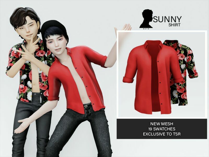 Sunny (Shirt) Sims 4 CC