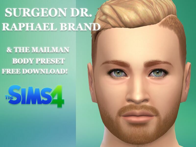 Surgeon DR. Raphael Brand & “THE Mailman” Custom Body Preset By VTK Sims 4 CC