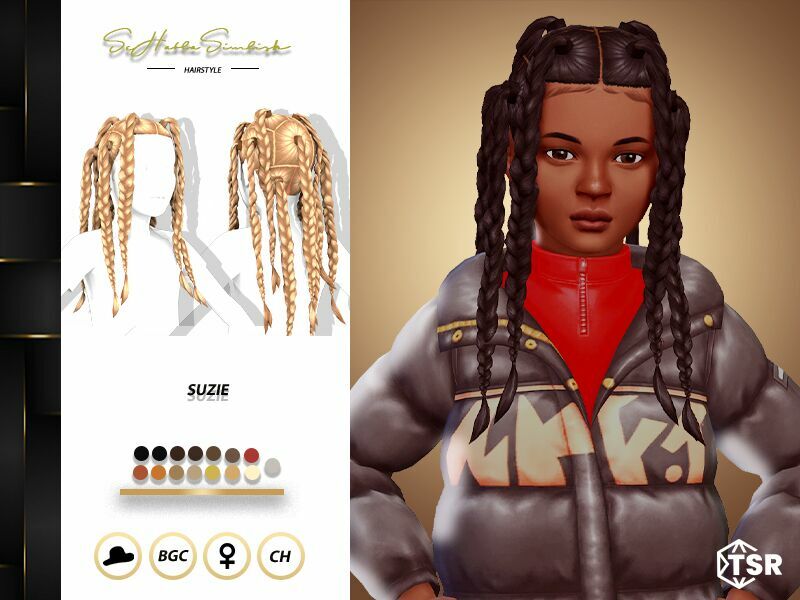 Suzie Hairstyle (Children) By Sehablasimlish Sims 4 CC