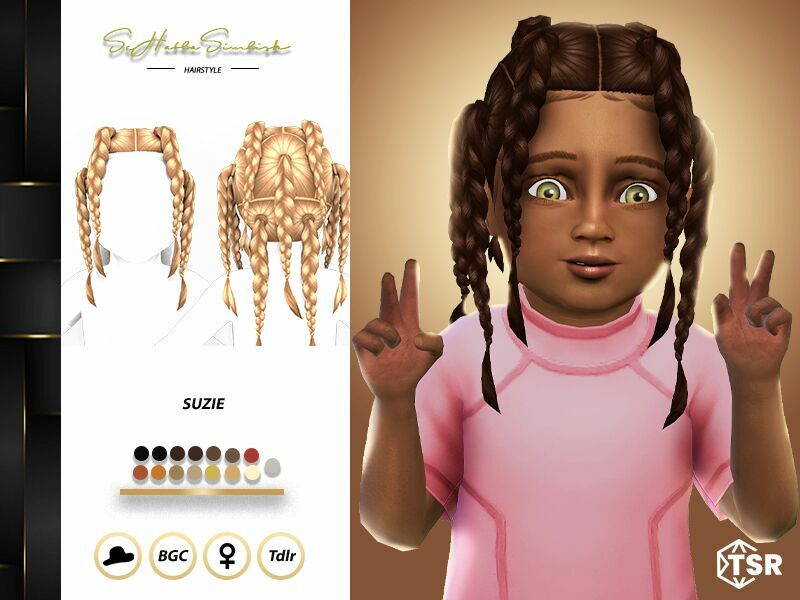 Suzie Hairstyle (Toddler) By Sehablasimlish Sims 4 CC