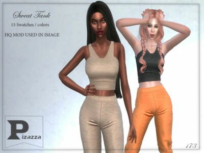 Sweat Tank By Pizazz Sims 4 CC