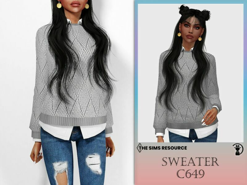 Sweater C649 By Turksimmer Sims 4 CC