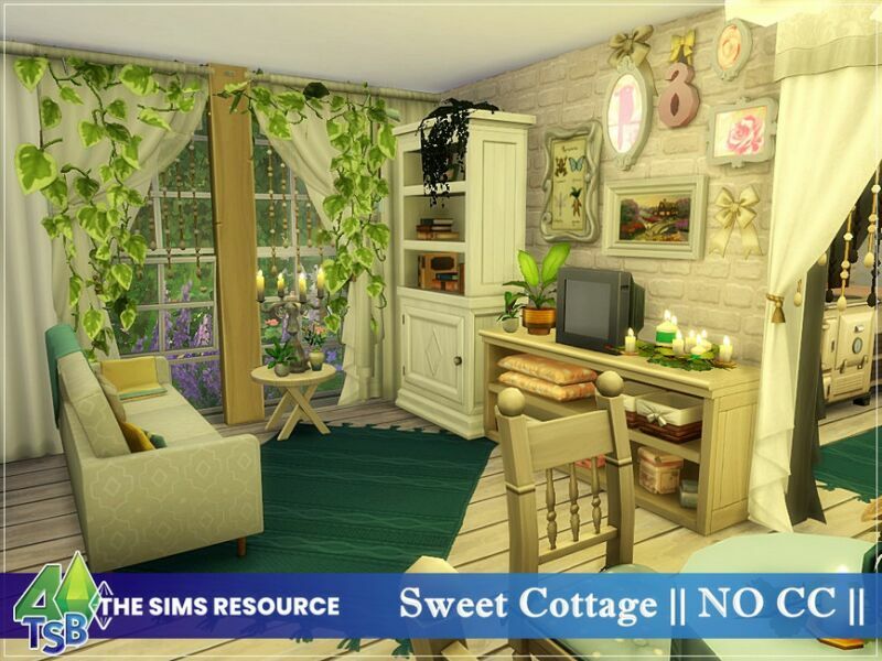 sims 4 cc sweet cottage no cc by bozena 4