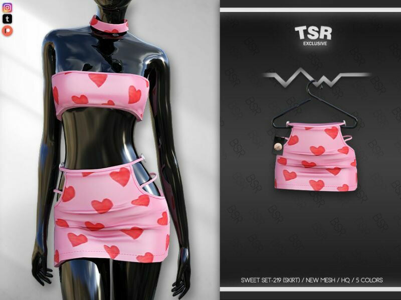 Sweet SET-219 (Skirt) BD694 By Busra-Tr Sims 4 CC