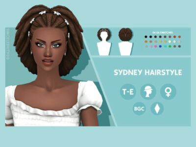 Sydney Hairstyle By Simcelebrity00 Sims 4 CC