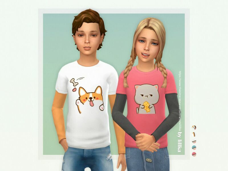 Tabio Shirt By Lillka Sims 4 CC