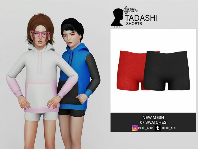 Tadashi (Shorts) Sims 4 CC