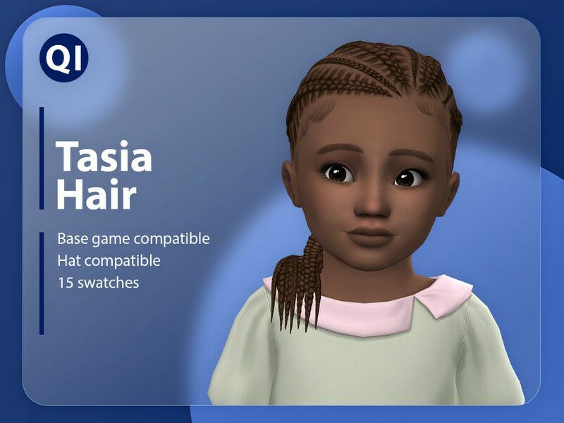 Tasia Hair By Qicc Sims 4 CC