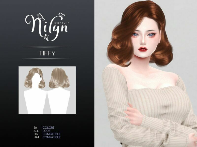 sims 4 cc tffy hair new mesh by nilyn 2