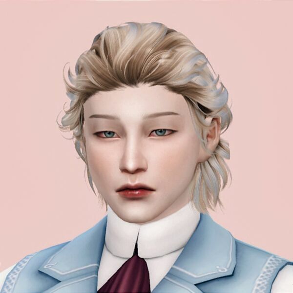 The | Cream Blue | Male By Hedennychen Sims 4 CC