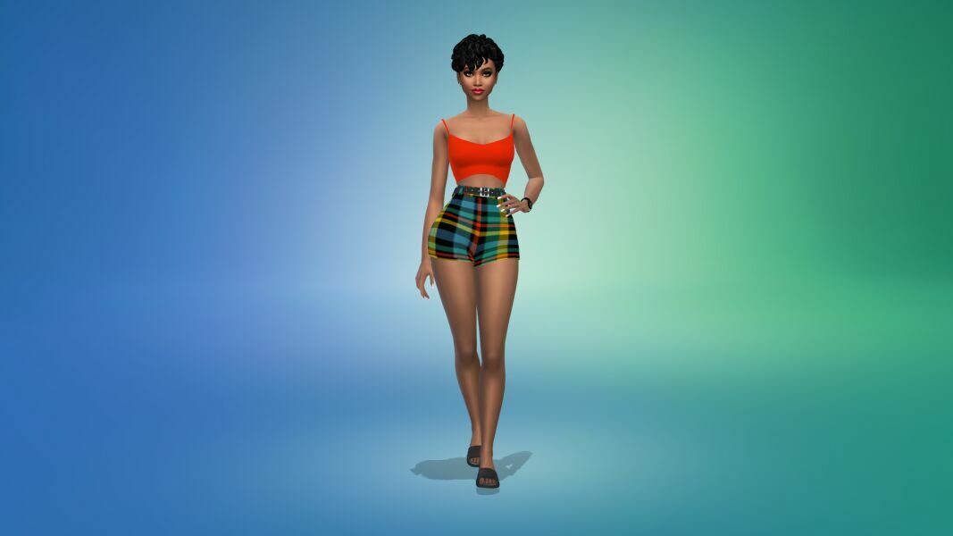 sims 4 cc the debonair diva shorts set outfit by vtk 2