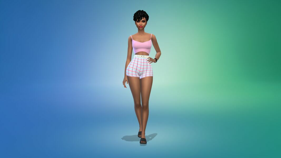 sims 4 cc the debonair diva shorts set outfit by vtk 3