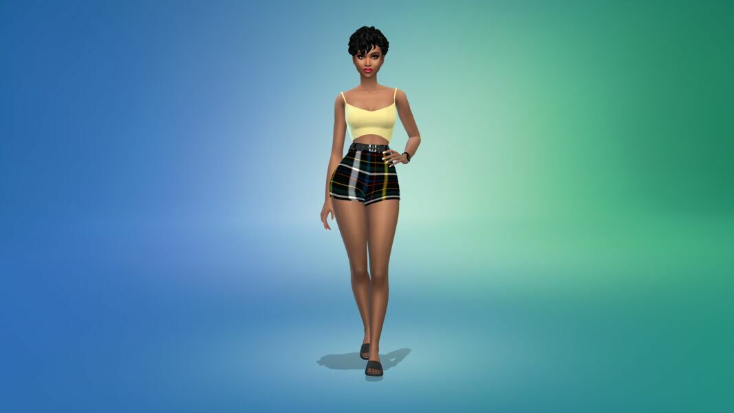 sims 4 cc the debonair diva shorts set outfit by vtk 4