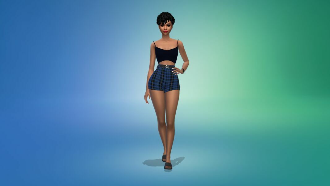 sims 4 cc the debonair diva shorts set outfit by vtk 5