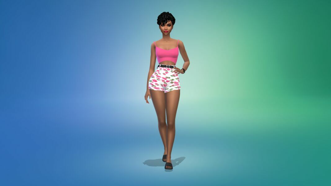 sims 4 cc the debonair diva shorts set outfit by vtk 8