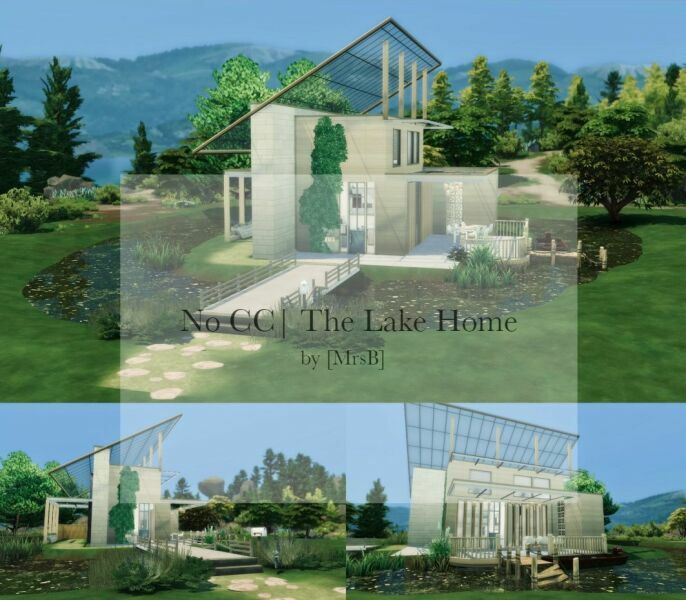 The Lake Home |CC Free By Mrsbarbiex3 Sims 4 CC