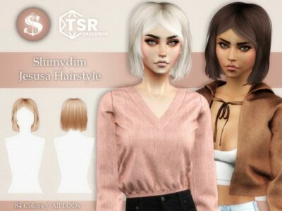 The Requested Reworded Title IS: “ / Jesusa Hairstyle” Sims 4 CC