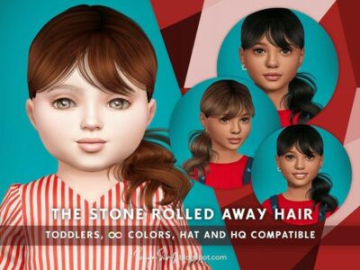 The Stone Rolled Away Hair Toddlers By Sonyasimscc Sims 4 CC