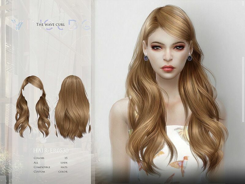 The Wave Curl – ER0530 By Wingssims Sims 4 CC