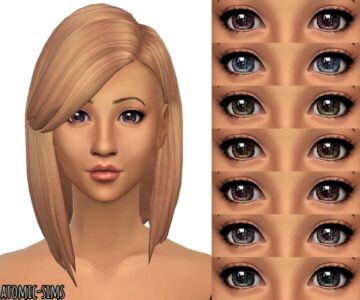 Tifa Eyes NO.22 Conversion By Atomic-Sims Sims 4 CC