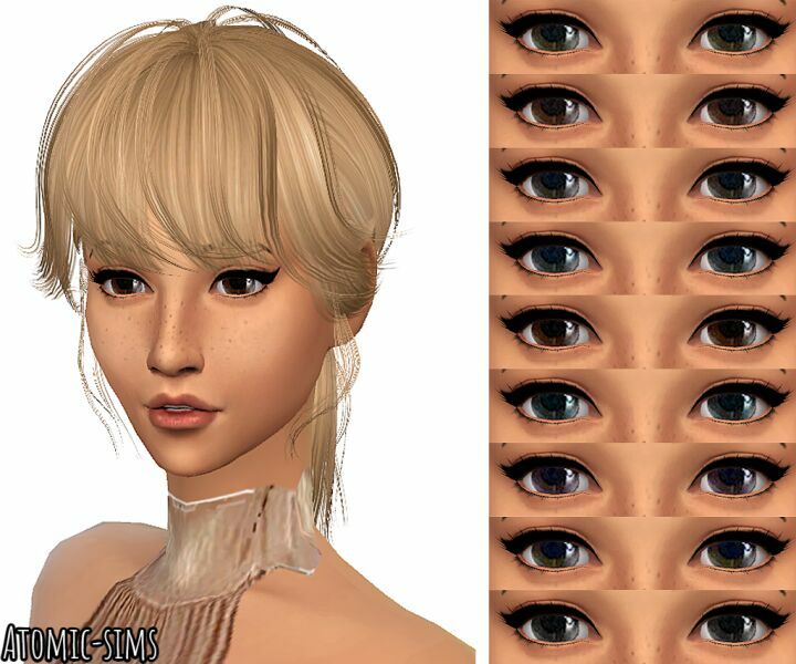 Tifa Eyes NO.31 Conversion By Atomic-Sims Sims 4 CC