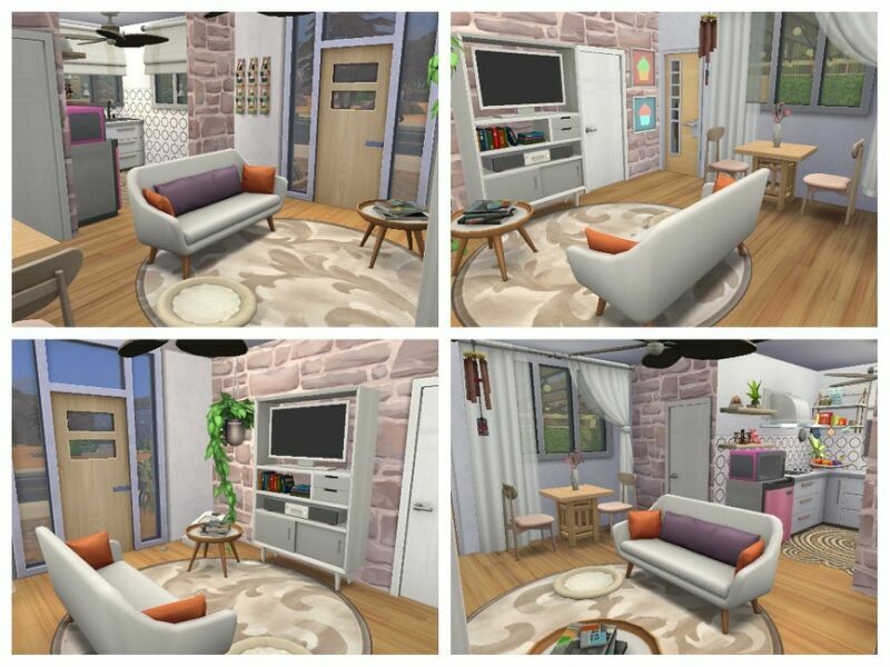 sims 4 cc tiny green house 4