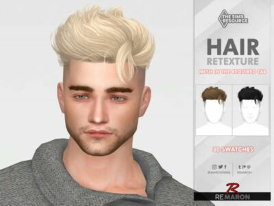 TO0908 Hair Retexture Mesh Needed By Remaron Sims 4 CC