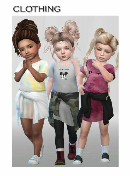 Toddler Fashion SET 7 By Shojoangel Sims 4 CC