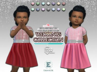 Toddler Glower Girl Dress Sims 4 CC