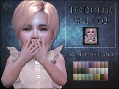 Toddler Skin 03 – Fantasy Colours By Remussirion Sims 4 CC