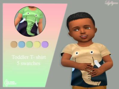 Toddler T- Shirt Rafa By Lyllyan Sims 4 CC