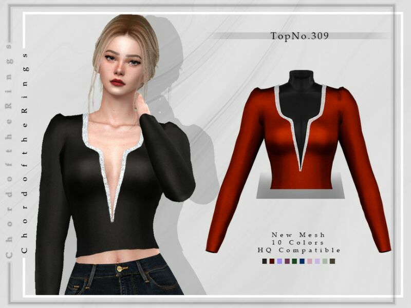 TOP NO.309 By Chordoftherings Sims 4 CC