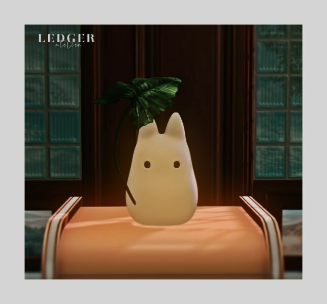 sims 4 cc totoro honnori lamp 2