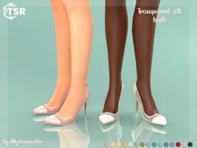 Transparent Silk Heels By Mysteriousoo Sims 4 CC