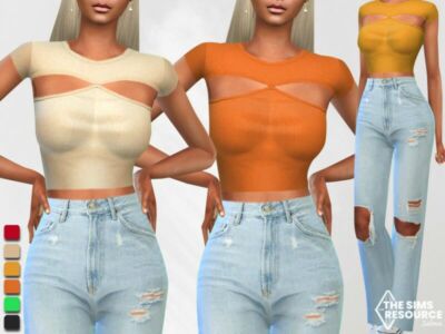 Trendy Reverse Blouses By Saliwa Sims 4 CC